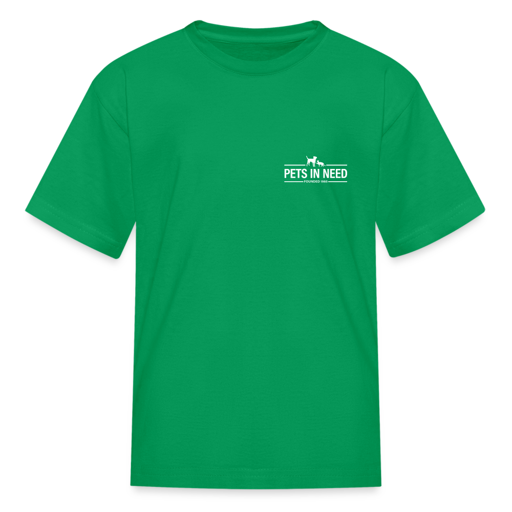 Pets In Need Logo Kids' T-Shirt - kelly green