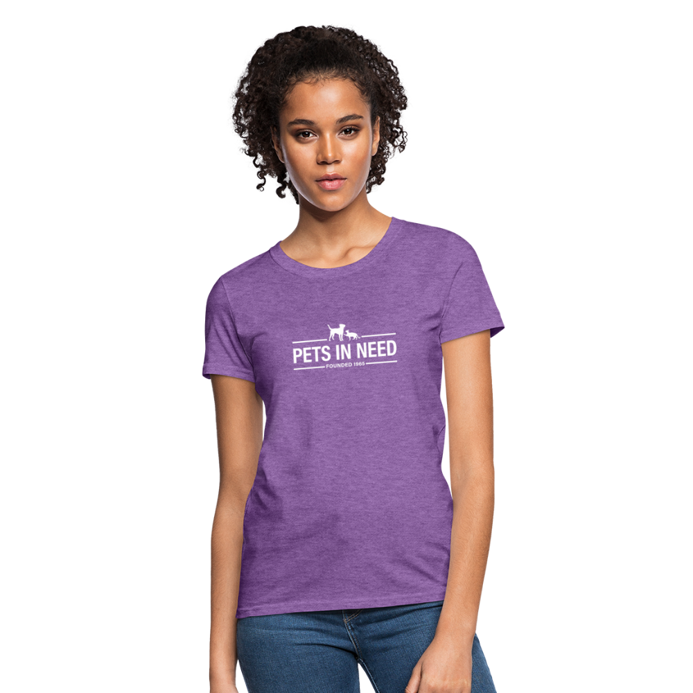 Pets In Need Logo Women's T-Shirt - purple heather