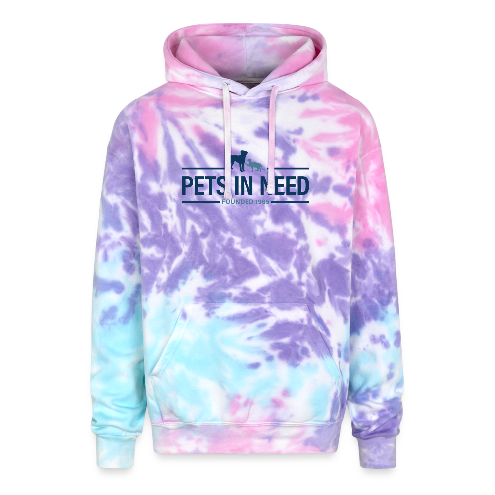 Pets In Need Tie Dye Hoodie - cotton candy