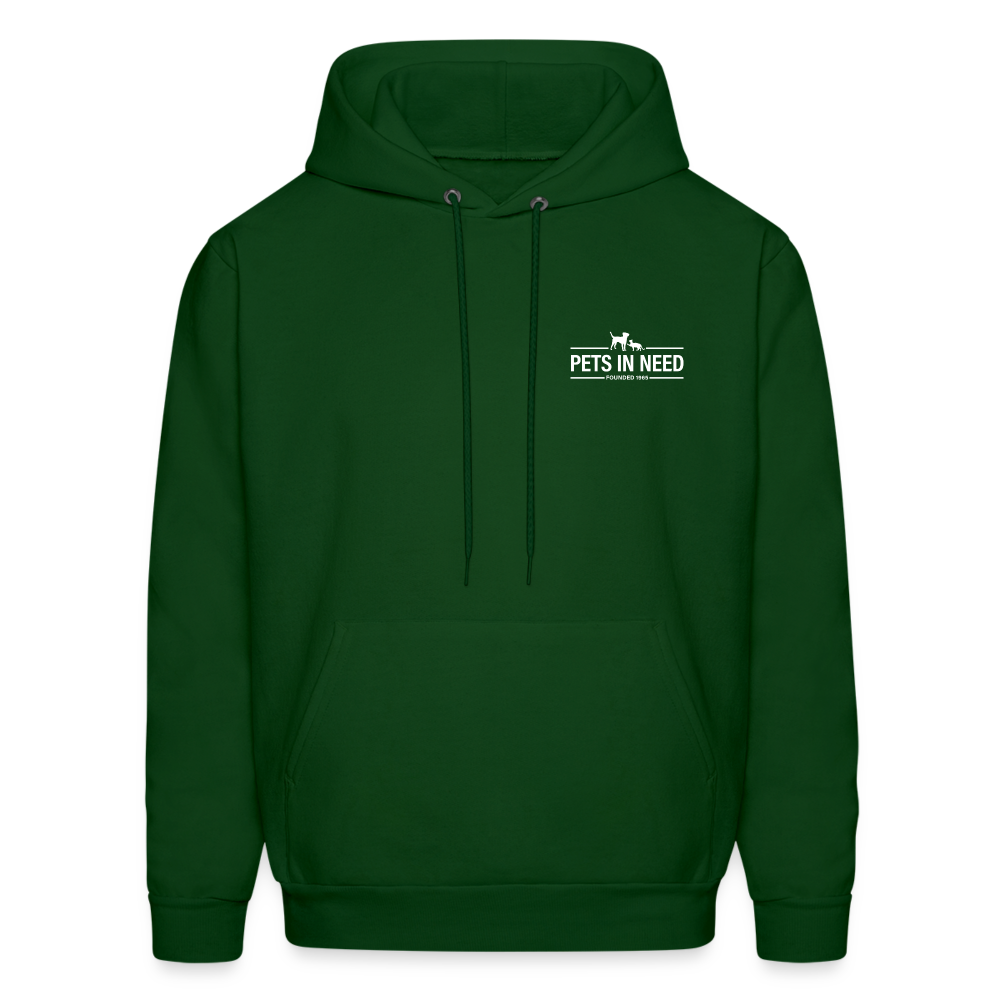 Pets In Need Logo Hoodie - forest green