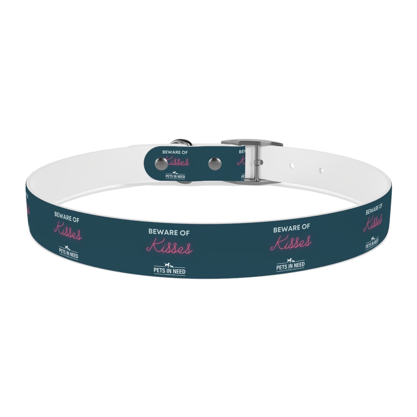 Beware of Kisses Dog Collar - Fun & Playful Pet Accessory