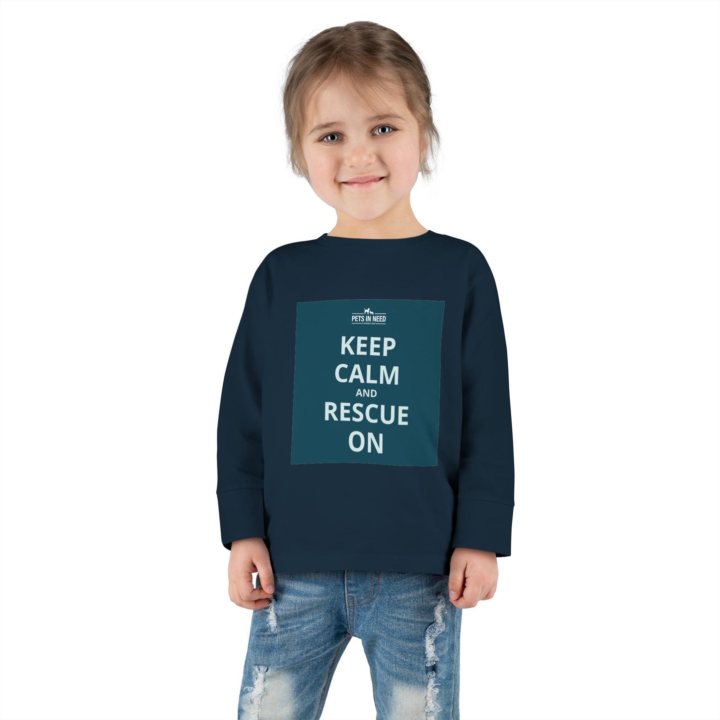 Toddler Long Sleeve Tee - Keep Calm and Rescue On
