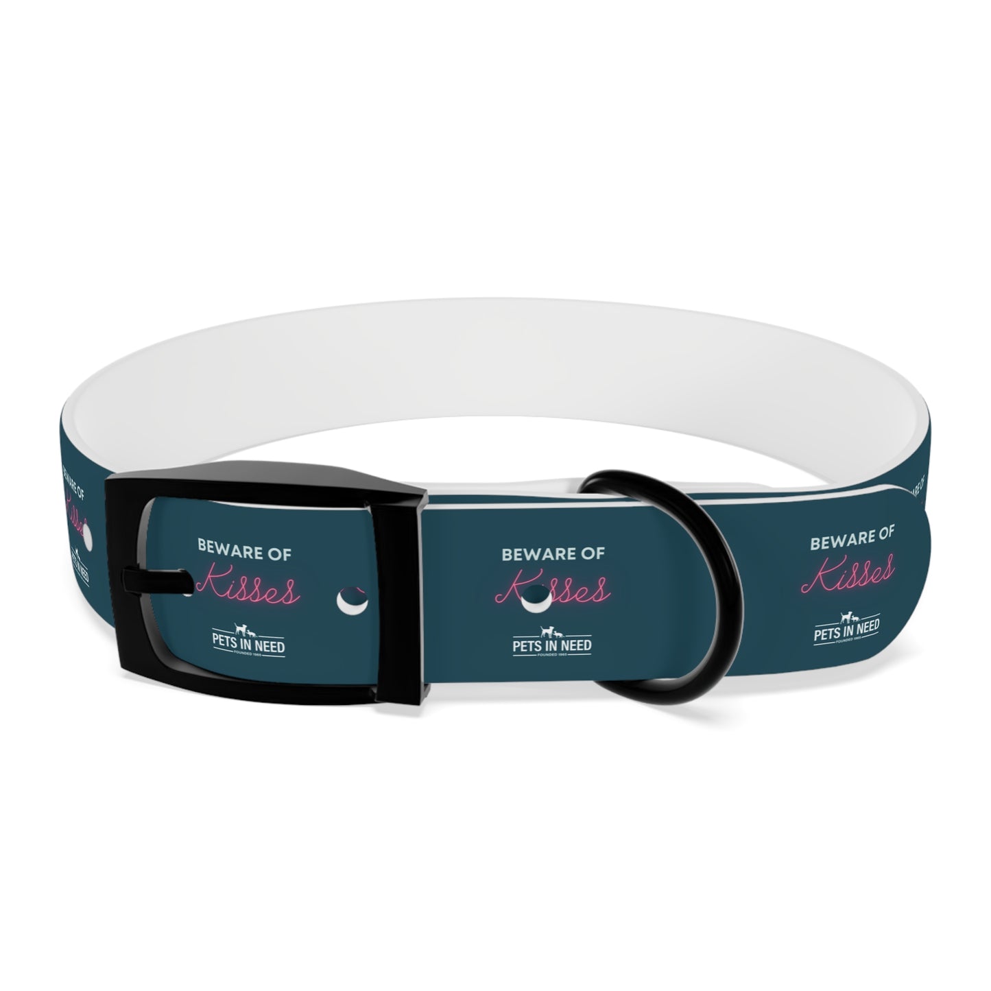 Beware of Kisses Dog Collar - Fun & Playful Pet Accessory