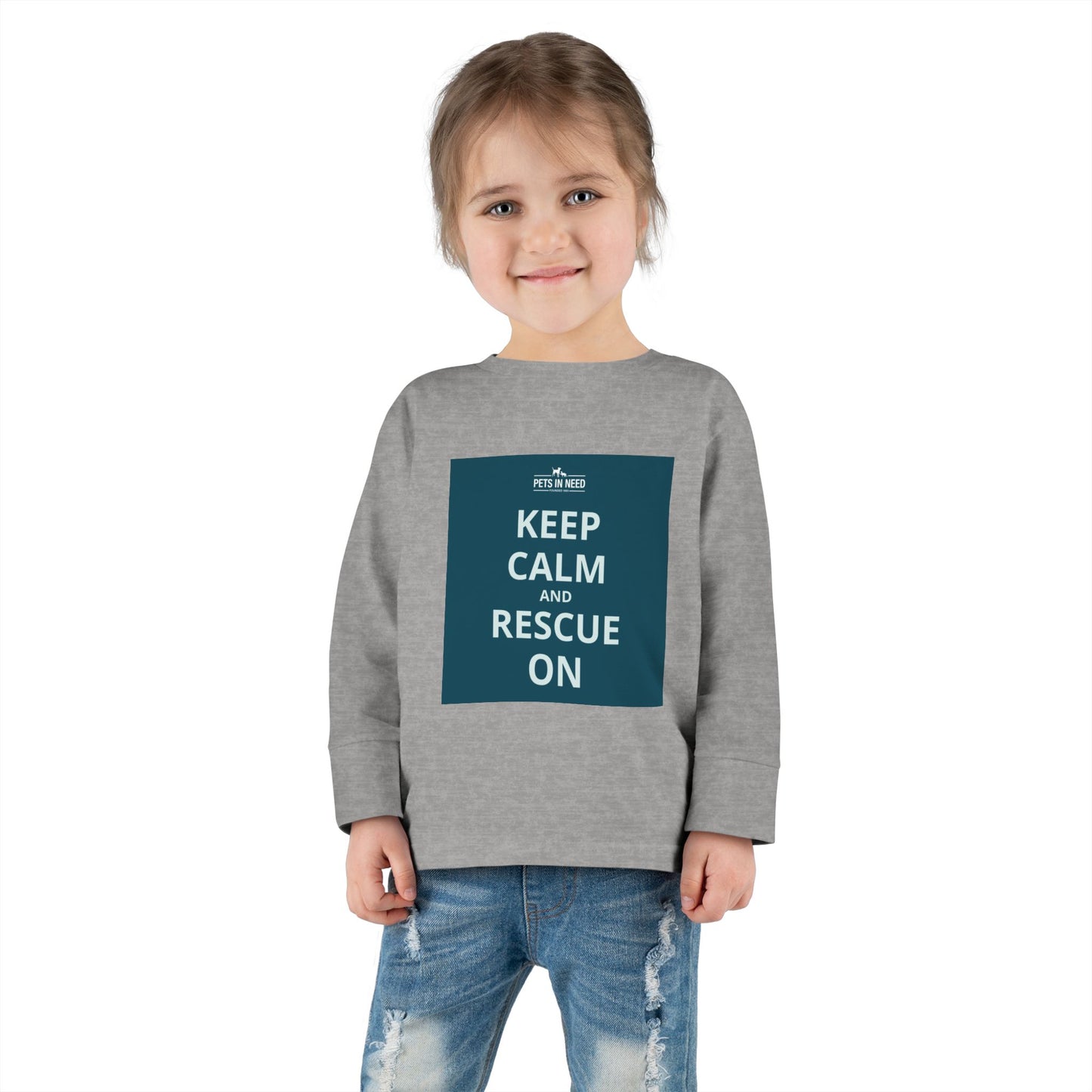 Toddler Long Sleeve Tee - Keep Calm and Rescue On