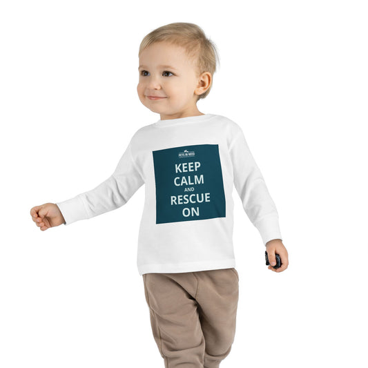 Toddler Long Sleeve Tee - Keep Calm and Rescue On