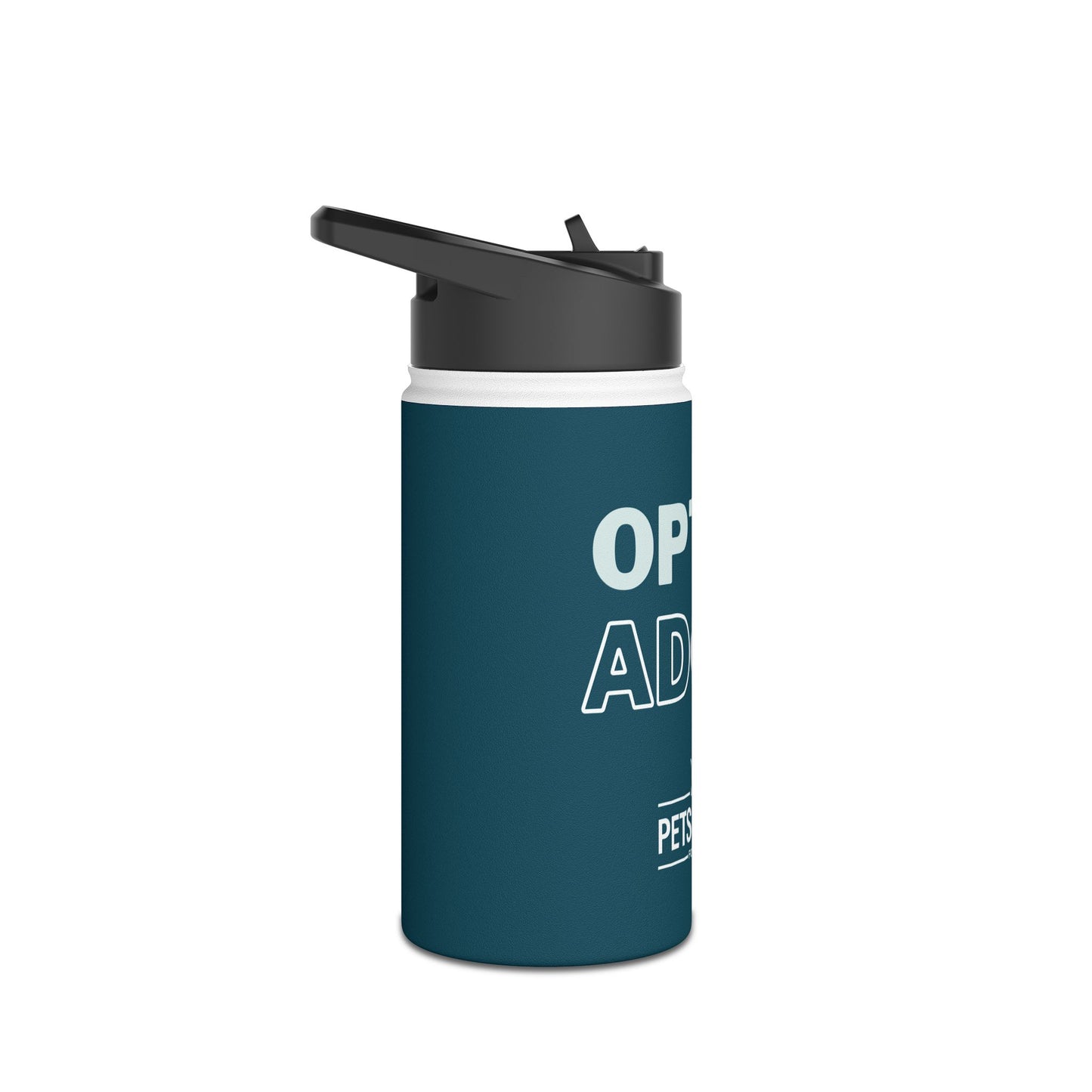 Eco-Friendly Stainless Steel Water Bottle - "Opt to Adopt" Design