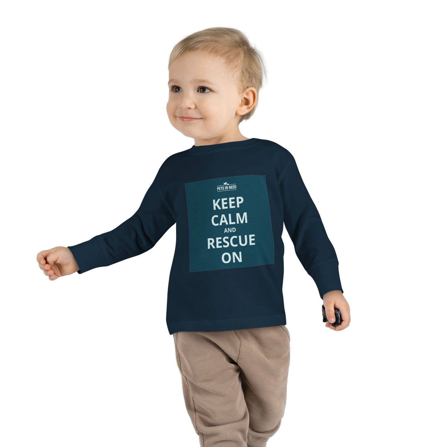 Toddler Long Sleeve Tee - Keep Calm and Rescue On