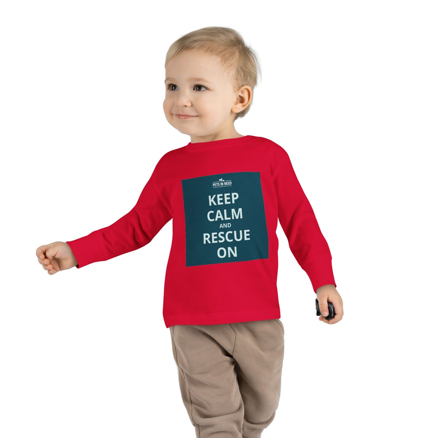 Toddler Long Sleeve Tee - Keep Calm and Rescue On